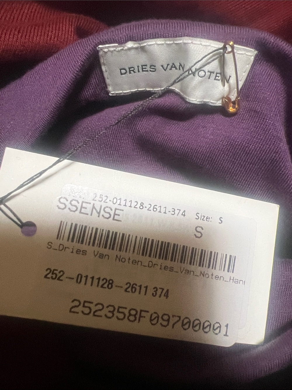 DRIES VAN NOTEN
Red Draped Hoodie S - Picture 7 of 10
